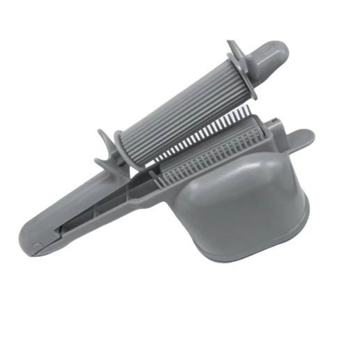 2-in-1 Haarverfroller met Kamfunctie Grijs