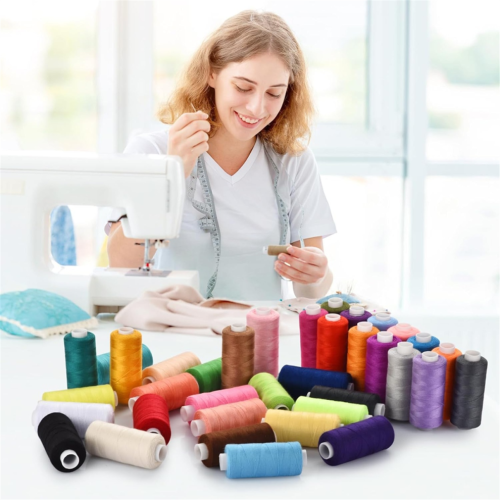 72pcs Sewing Thread Kit, 36 Colors Sewing Machine Threads 1