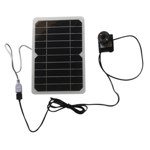 Solcellsdriven fontänpump, 5V 5W vattenfontän för pool, USB för utomhusbruk