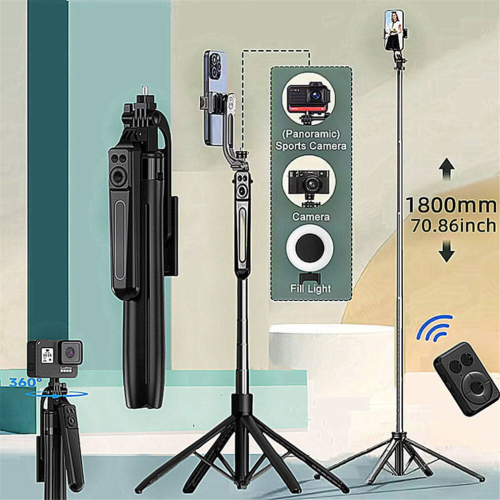 Treppiede portatile per fotocamera con telecomando Bluetooth 1