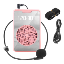 Kannettava äänenvahvistin opettajille mikrofonikuulokkeilla