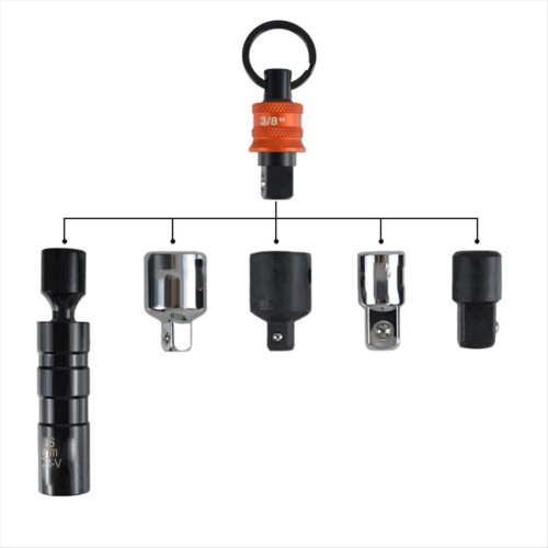 Porte-foret hexagonal à douille porte-clés 1/2 3/8 pouce 2