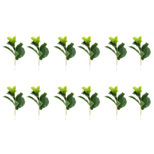 Small Artificial Fiddle 11inch Faux Ficus Lyrata Tree for Home Decor