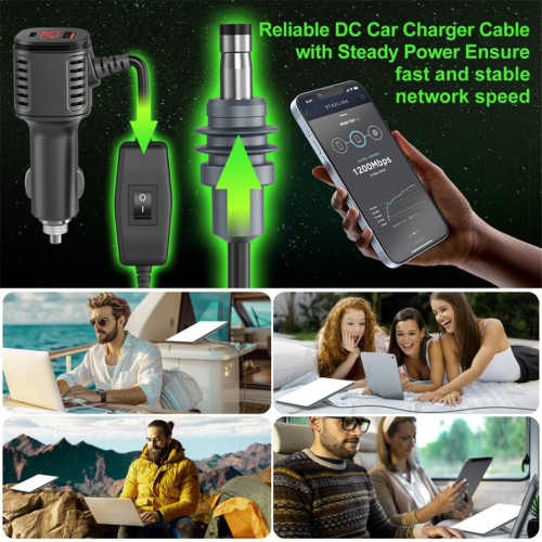 5m Mini Digital Car Charging -virtajohtoon DC-virtalähteeseen 2