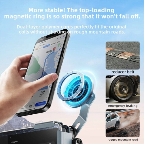 Supporto magnetico per telefono da auto regolabile multi-angolo 2