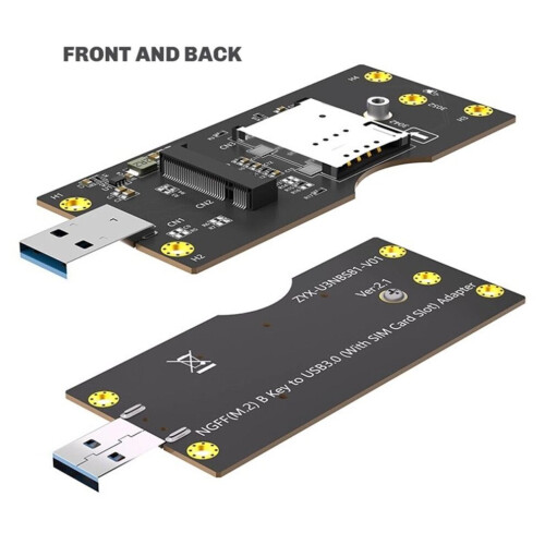 NGFF(M.2)-zu-USB-3.0-Adapter mit SIM-8-Pin-Kartensteckplatz 1