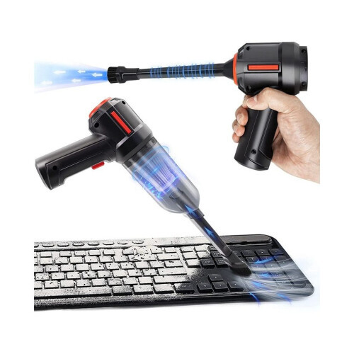 Compressed Air Duster & Mini Vacuum Keyboard Cleaner 2