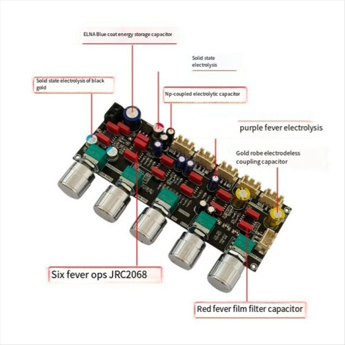1PCS ZK-PR01 Πλακέτα μπροστινού ήχου Hifi Στερεοφωνικό Subwoofer σε λειτουργία 1