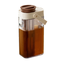 Cafetera de café frío de 1000 ml con asa y filtro de malla 350