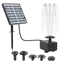 Kit fontana solare da 1,5 W, pompa per fontana solare, pompa per acqua solare