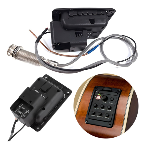201 Classic Acoustic Guitar EQ Tuner 4-Band Equalizer Ενσωματωμένοι Προενισχυτές 1