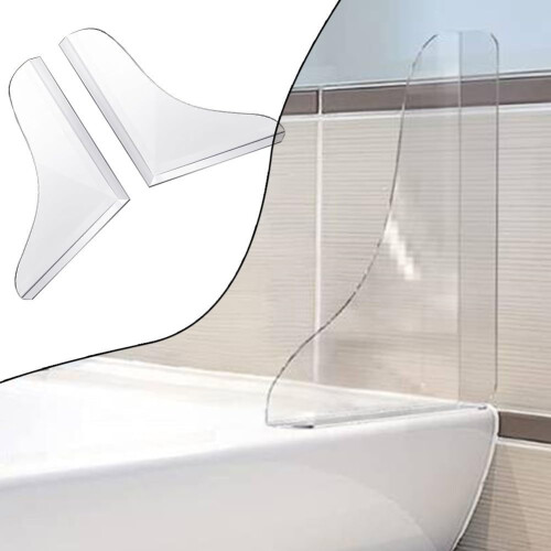 Effective Shower Splash Guard, Removable Acrylic Bathtub Corner Guard 2