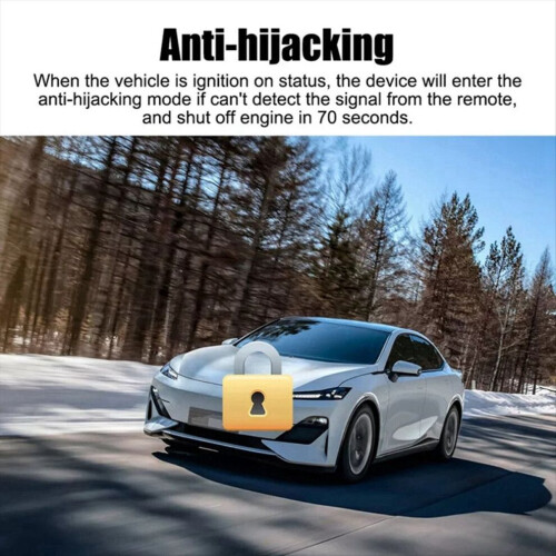 12V Car Immobilizer Wireless Anti-Hijacking Engine Lock Alarm System 1