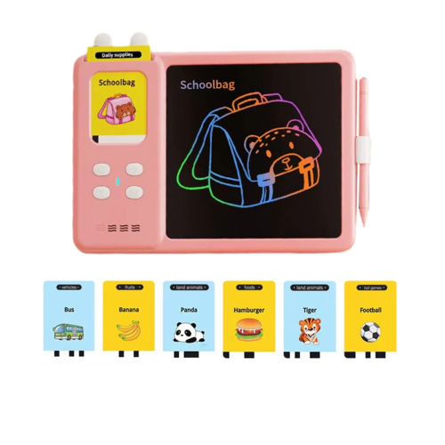 Barnens LCD-skrivplatta för målning, läromaskin, rosa 1