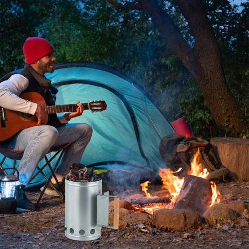 Houtskoolstarter met handvat BBQ-starter 2