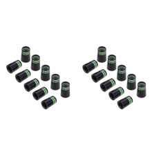 10 stuks golfhulzen/ferrules voor de uiteinden van golfijzers, groen