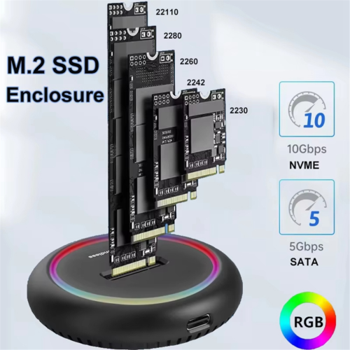 Boîtier SSD double protocole M.2 1