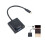 Cable adaptador USB-C USB3.1 Tipo C para convertidor VGA macho a hembra 2