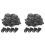 2000 Pcs 1/4 Inch Black Nylon R-Type Cable Clips for Mounting 1