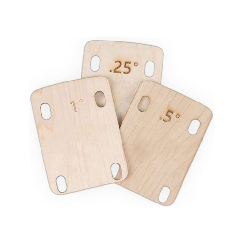 3 Piece Guitar Neck Pad,Made of Solid Maple,Neck Pad for Bolt-on Neck