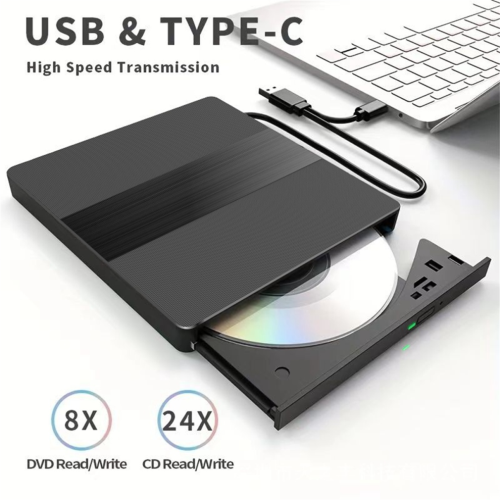 Lettore CD/DVD esterno USB 3.0 Type-C per PC, laptop e desktop 1