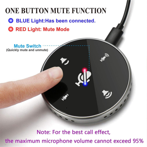 USB Conference Microphone with Speaker,for Zoom Meetings,VoIP Call 1