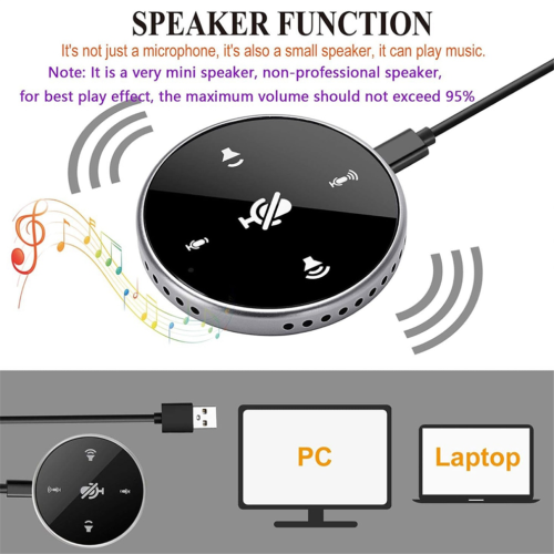 USB Conference Microphone with Speaker,for Zoom Meetings,VoIP Call 2