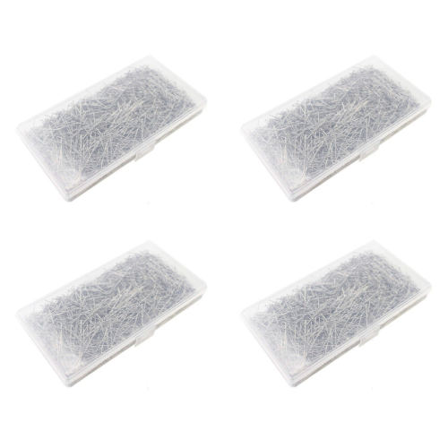 2000 pezzi Spilli da cucito con testa in raso fine, dritti (2,5 cm)