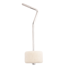 Mazo de tambor con pedal y parche de fieltro
