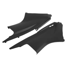 1 paire de caches anti-poussière noirs pour carénage de moto