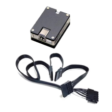 Cavo di alimentazione per HDD SSD SATA da 5,5x2,5 mm a 12V 5V, adattatore rigido 3SATA
