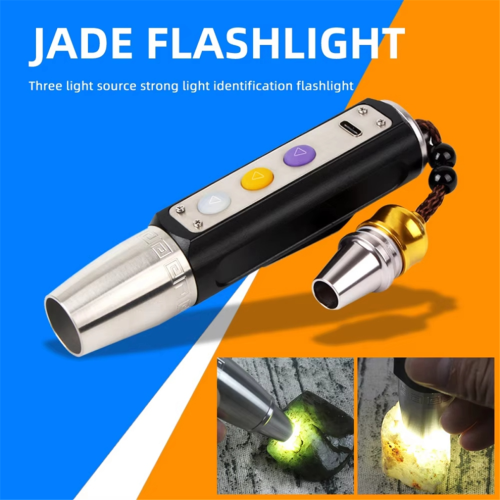 Linterna de identificación de jade, detector de joyas, luz C 2