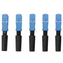 Conector rápido de fibra óptica SC-UPC integrado, FTTH, monomodo, 50 unidades