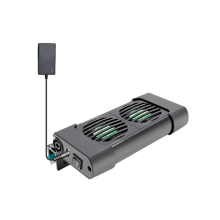 Ventilador de enfriamiento para acuario, 2 cabezales, enchufe UE