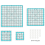 Set di 4 righelli per quilting, righelli e modelli per quilting 2