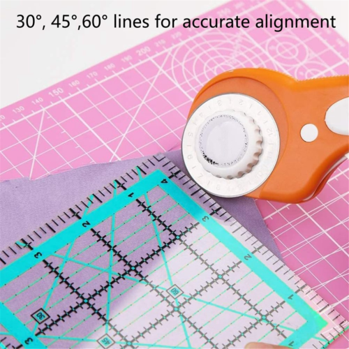Set di 4 righelli per quilting, righelli e modelli per quilting 2