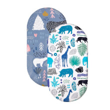 Fitted sheet for children's bed, stroller cover, soft crib sheet (2pcs)