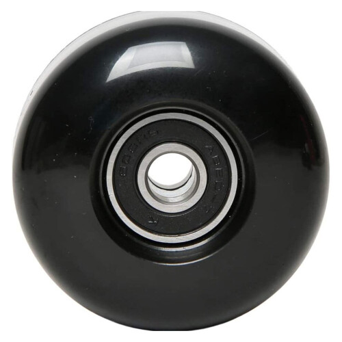 Ruote da skateboard con cuscinetti, 52x30 mm, in PU (set da 4), nere 1
