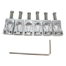 10,8 mm Elgitarr Gourd Stall Mässing Stallsadel, Silver