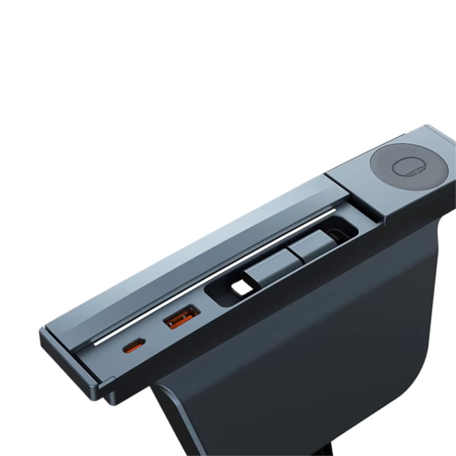 USB Hub 27W 3 in 1 Docking Station with Retractable Cable for Tesla 1