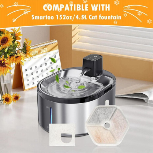 Για το Smartoo 152oz/4.5L Cat Water Fountain Τετραπλό Φιλτράρισμα, B 2