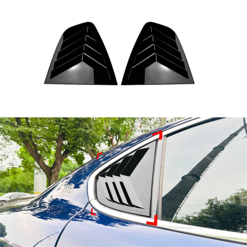 Rear Window Shutter Cover Trim Side Vent Trim Accessories 2