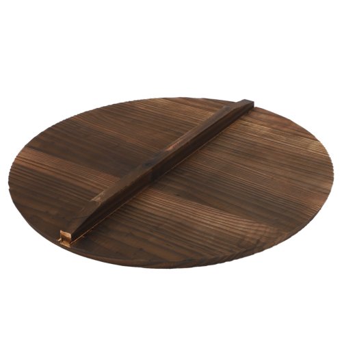 Multifunktionaler Topfdeckel aus Holz mit Griff, 40 cm 2