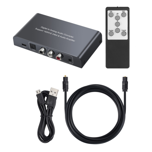 Audio Converter with IR Remote Control Digital Coaxial 2