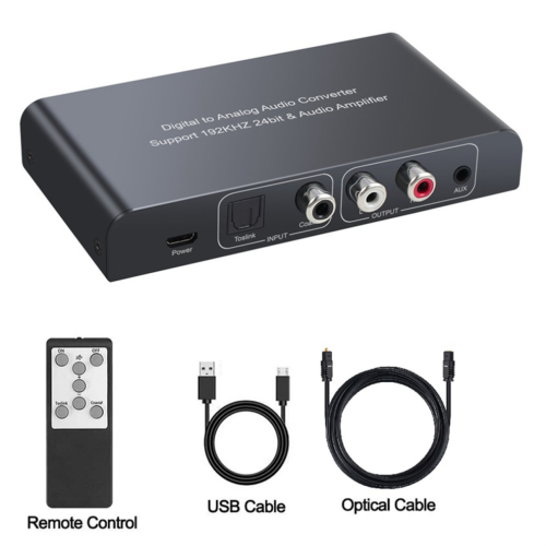 Audio Converter with IR Remote Control Digital Coaxial 1
