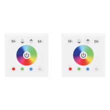 DC12V-24V RGB / RGBW Wall Mounted Touch Panel Controller White
