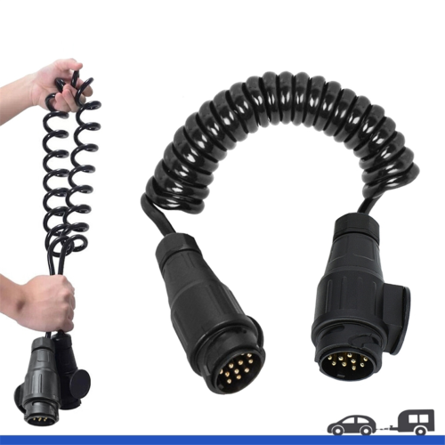 3meter 13 Pin Towing Trailer Extension Cable Lead Light Connector 2