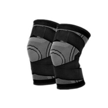 Knee Pads 1 Pair Men Women Knee Support Compression Sleeves Joint Pain Relief (Black, XXXL)