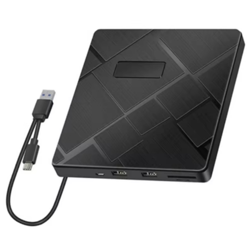 External DVD CD Drive USB 3.0 Type-C 5 in 1 DVD Burner Player Reader