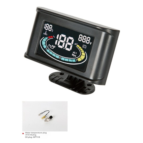 Indicatore LCD 3 in 1 per auto, temperatura acqua e pressione olio 1